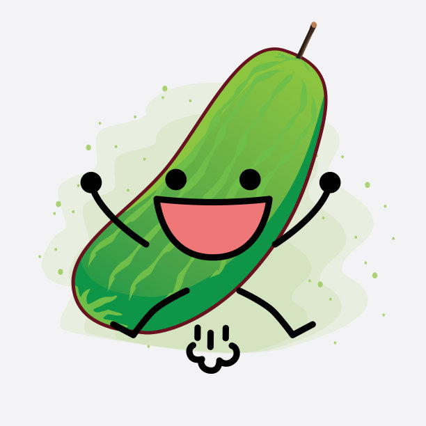 可爱的黄瓜果实性状图片下载
