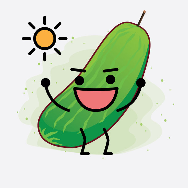 可爱的黄瓜果实性状图片下载