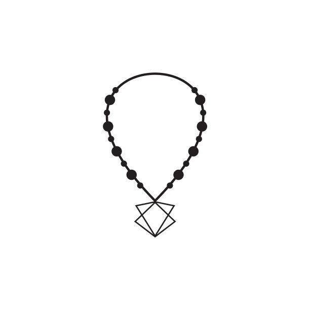 项链图标标志设计模板图片下载