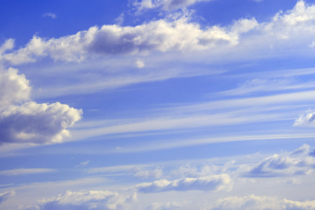 晴朗晴朗的早晨，多云的天空背景图片下载