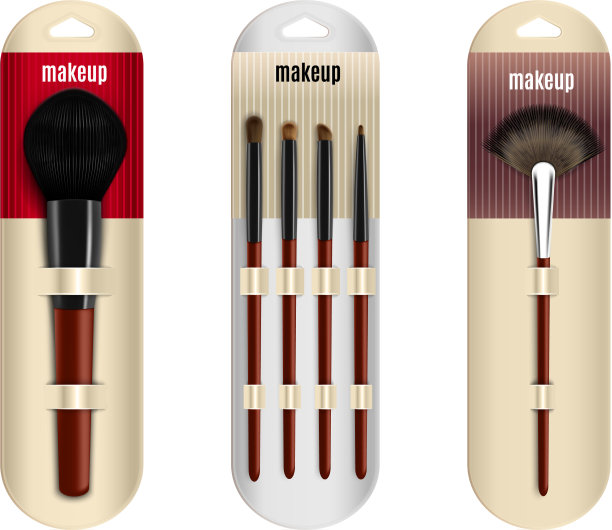 逼真化妆笔刷组图片下载