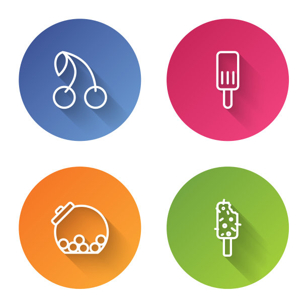 樱桃冰淇淋玻璃罐与糖果图片下载