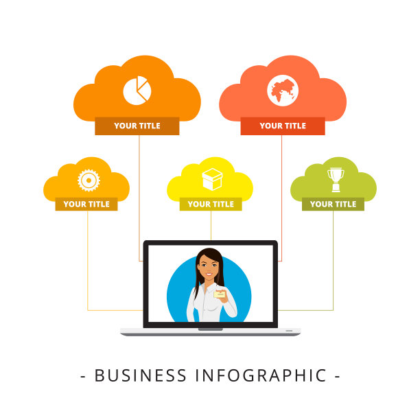 信息图树形图模板图片下载