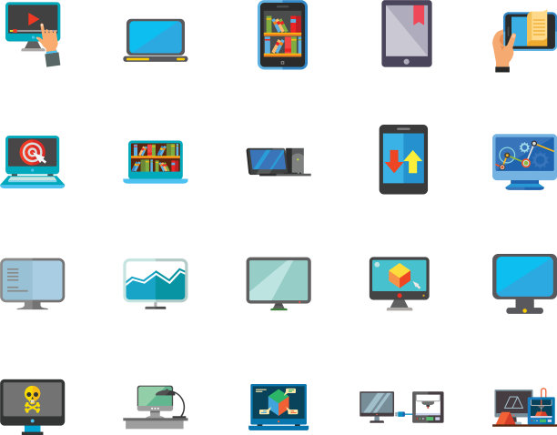 计算机技术图标集图片下载