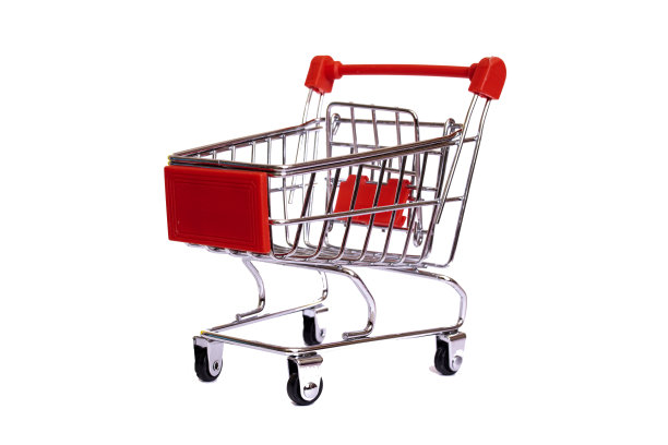 小装饰车隔离在白色背景图片下载