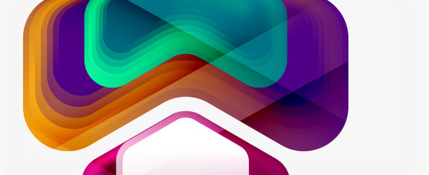 三维箭头几何构成抽象图片下载