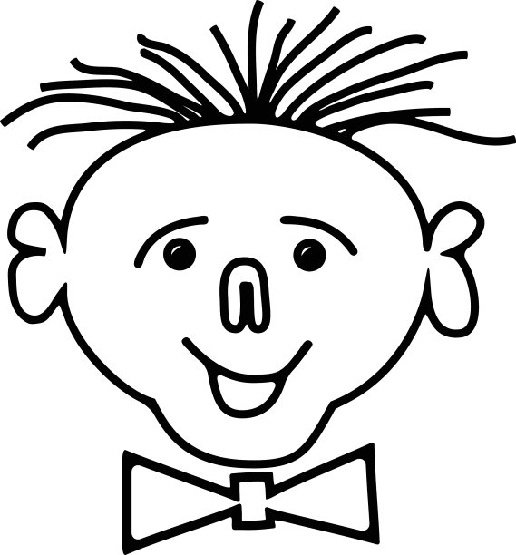 手绘搞笑脸涂鸦素描图片下载