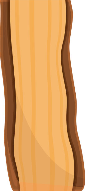 裂缝树板图标卡通风格图片下载