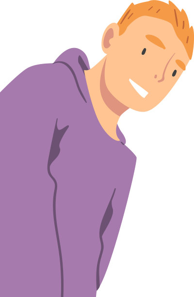 微笑的男人从上面看着摄像机图片下载