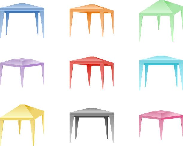 设置彩色折叠帐篷图片下载