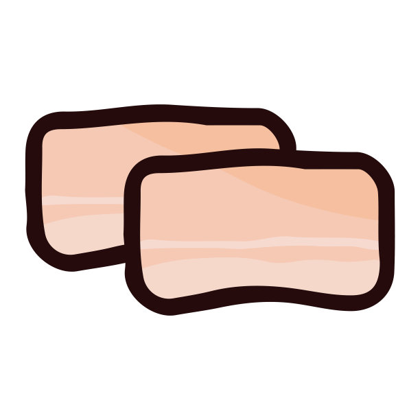 简单可爱的猪肉剪辑艺术图片下载