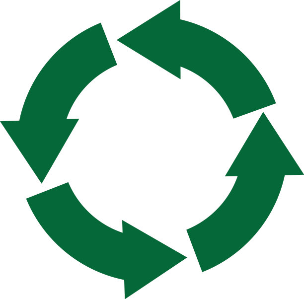 循环图标循环图标在时尚的平面风格图片下载