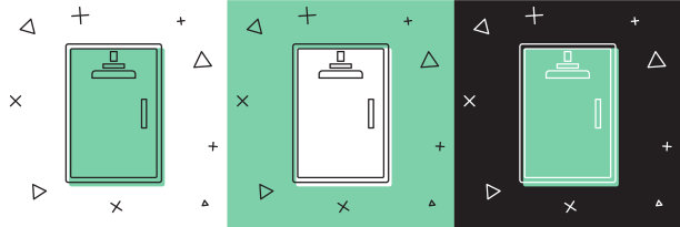 设置淋浴房图标隔离在白色和绿色图片下载