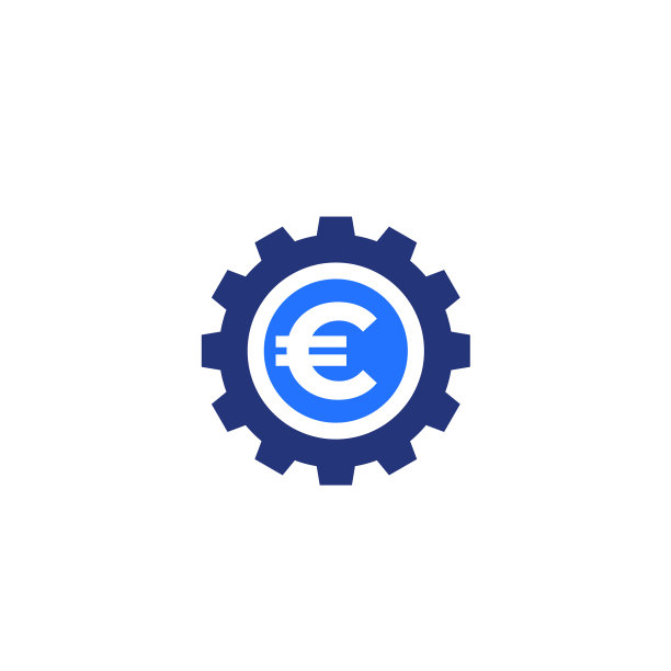 金融科技金融图标带欧元符号图片下载