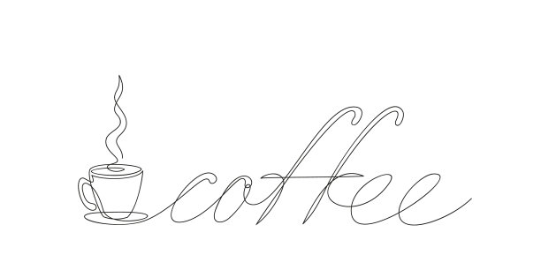 咖啡杯碟上刻有咖啡字样图片下载