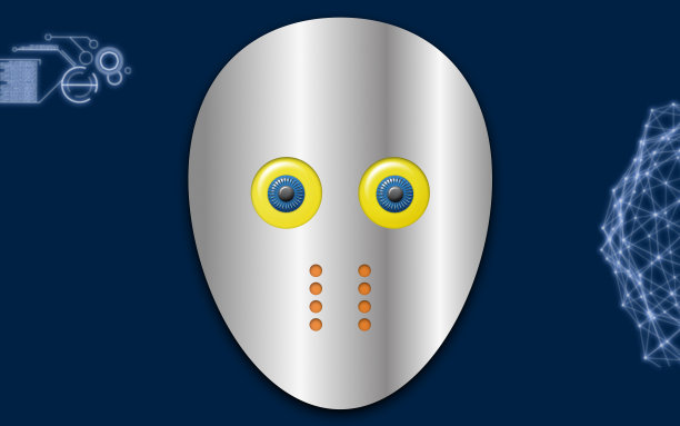 金属的面具。图片下载