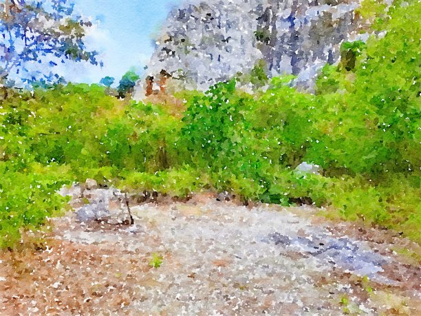 水彩景观背景图片下载