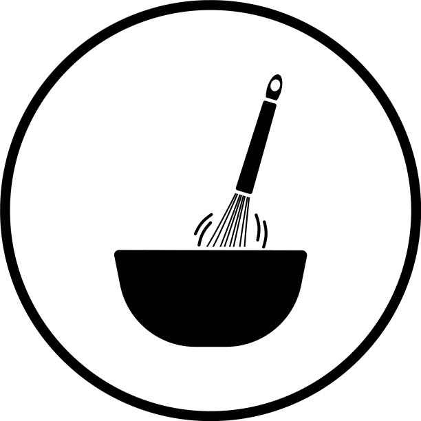 花冠混合在碗图标图片下载