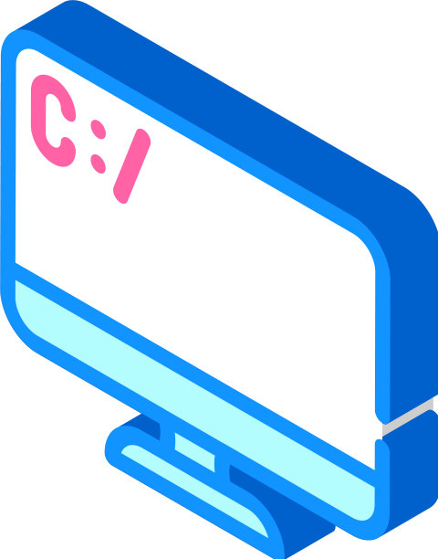 编码操作系统等距图标图片下载