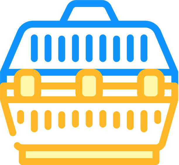 笼子用于运输家畜的颜色图标图片下载