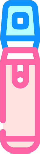 喷上美容颜色图标的香水图片下载