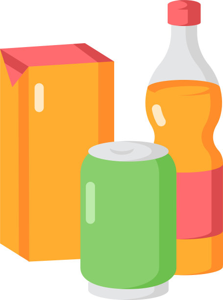 饮料平面彩色图标图片下载