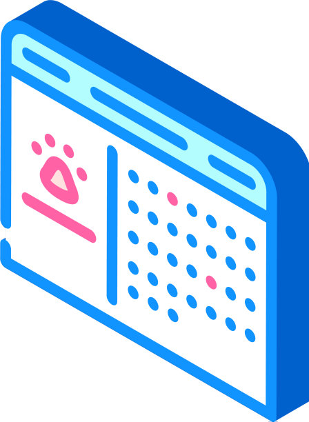 访问日期美容师等距图标图片下载