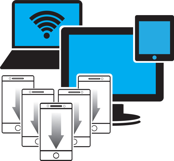 智能设备图标设计模板图片下载