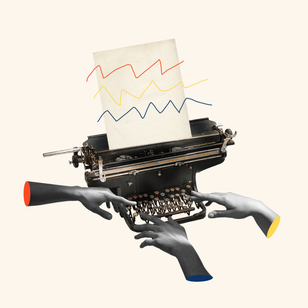 超现实主义风格的当代手工拼贴艺术。艺术的概念，美。图片下载