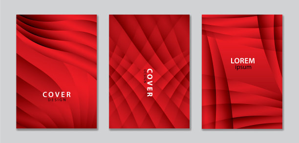 摘要封面设计模板-红色封面图片下载