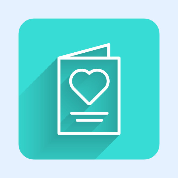 贺卡图标用白线隔开图片下载