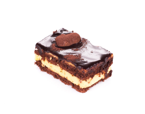 一块巧克力蛋糕。图片下载