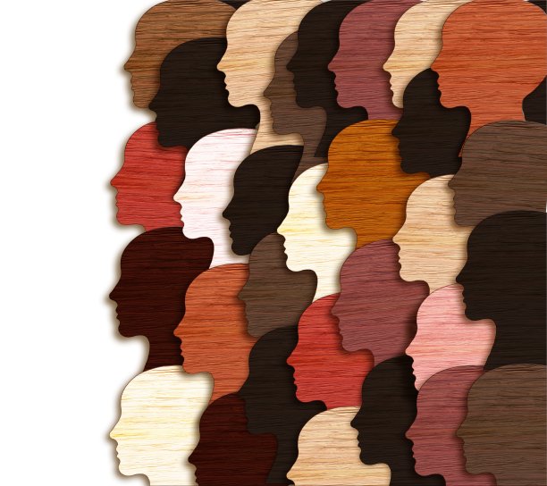 多元文化社会和国际宽容庆祝多元文化和非洲、亚洲、美国和高加索文化的融合和作为一个多元文化群体的骄傲。图片下载