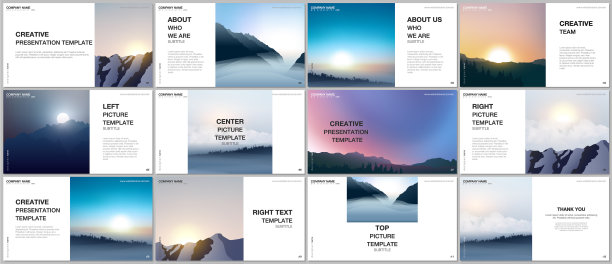 表示设计模板的多用途图片下载