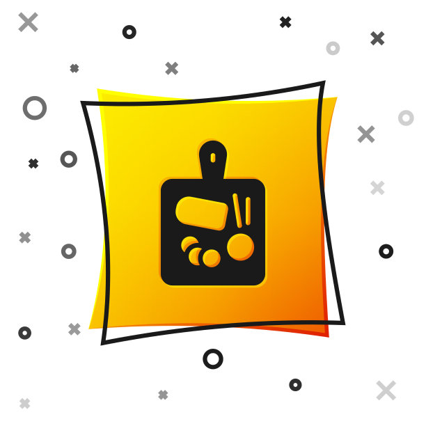 黑色切割板图标孤立在白色图片下载