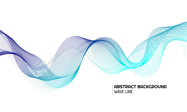 抽象的波浪元件设计图片下载