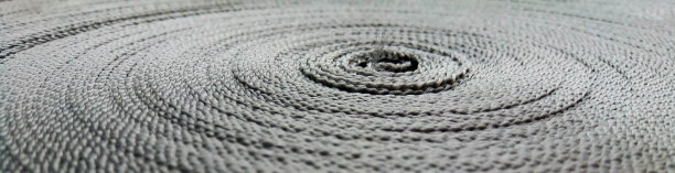 灰色全景图，由灰色吊索构成的抽象圆形图案图片下载