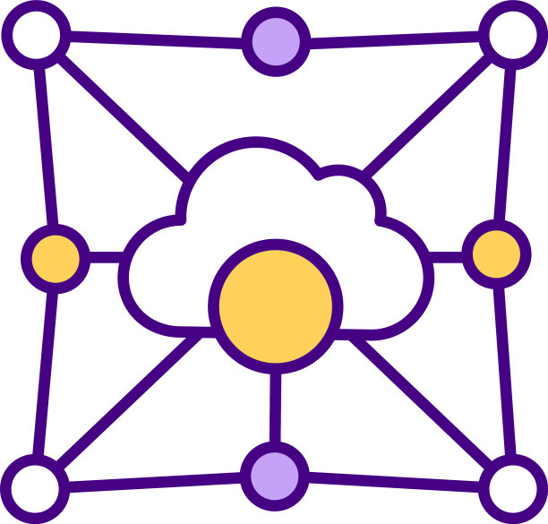 多租户云环境RGB颜色图标图片下载
