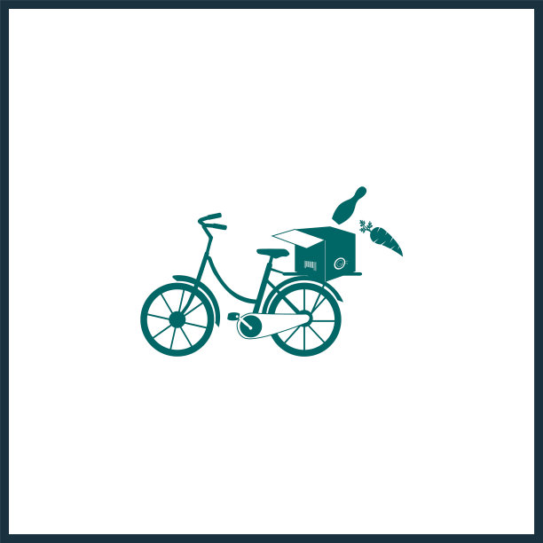 交付图标交付自行车简单隔离图片下载