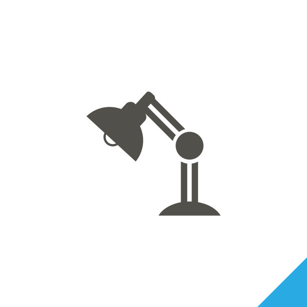 台灯图标阅读灯简单孤立图标图片下载