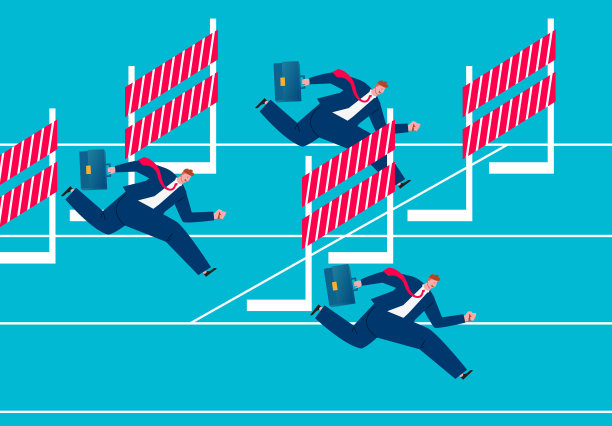 商业发展和职业发展中的道路障碍和不公平图片下载