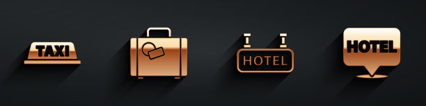 设置出租车车顶行李箱的文字招牌图片下载