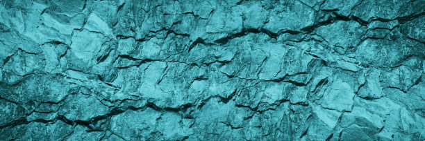 青绿色的背景。健美的岩石纹理。美丽的背景与复制空间的设计。宽横幅。图片下载