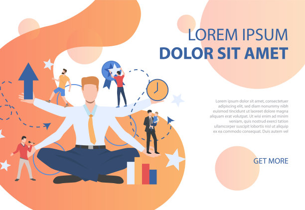 彩色海报代表不同类型的图片下载