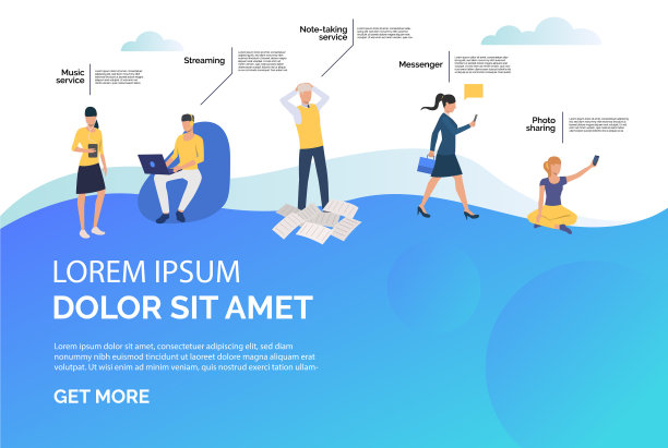 Messenger流媒体和音乐在线服务图片下载