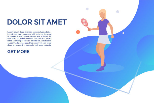 女子打网球与样本文本图片下载