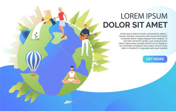 人们浇灌着在地球上冥想的植物图片下载