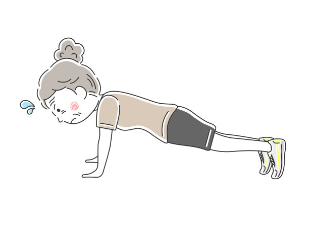 俯卧撑训练。图片下载