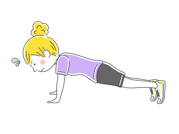 俯卧撑训练。图片下载