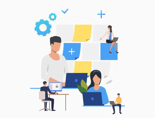 商业人士观看个人资料图片下载